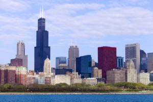 Chicago Commercial Window Filming Project Sears Tower