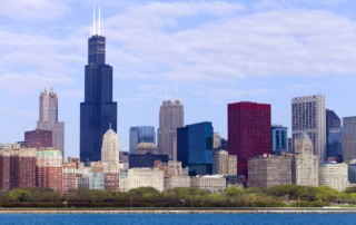 Chicago Commercial Window Filming Project Sears Tower